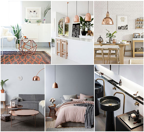Copper Touches Throughout the House
